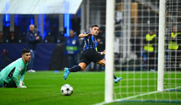 Imagen de Lautaro Martínez jugó media hora y marcó en la goleada de Inter