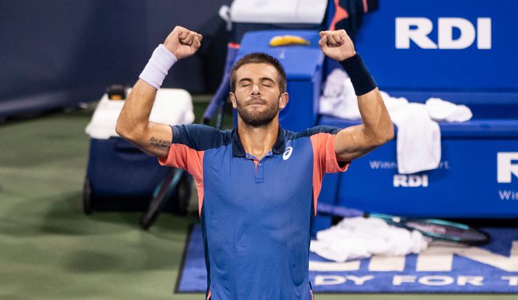 Imagen de La marca que logró Borna Coric en Cincinnati