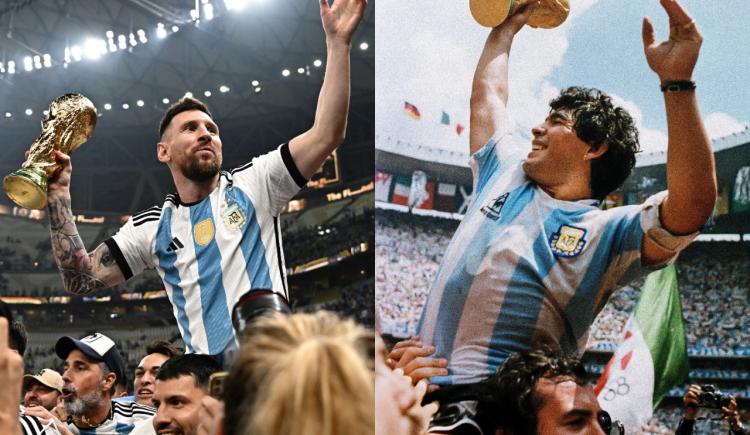 Imagen de La inteligencia artificial es argentina: Maradona y Messi, en el mejor equipo de todos los tiempos