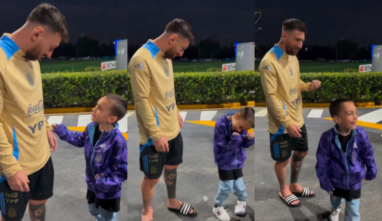 Imagen de "¿Estás loco?": el desopilante cruce de Messi con un niño