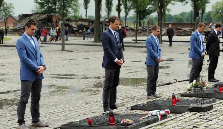Imagen de La selección alemana en Auschwitz