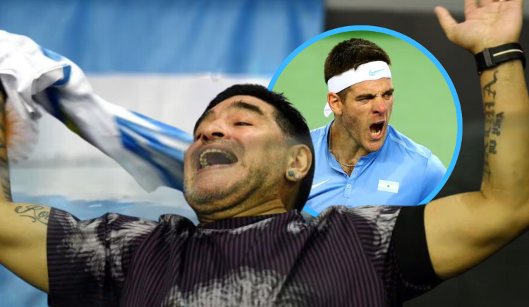 Imagen de Qué le pidió Maradona a Del Potro tras la final de la Copa Davis