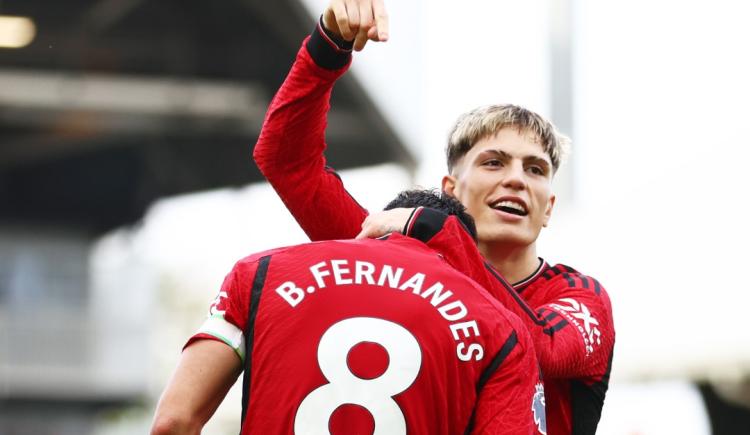 Imagen de Agónico triunfo de Manchester United con Garnacho como titular