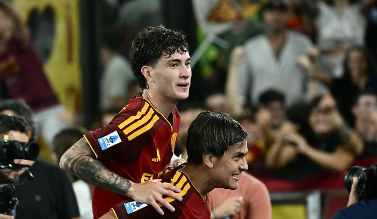 Imagen de Inmejorable comienzo de la Roma de los argentinos: lo dio vuelta con gol de Soulé y suma puntaje ideal