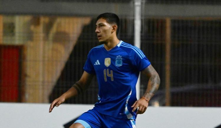 Imagen de Tobias Ramírez, el defensor de la Selección Argentina Sub 20 que se cambió el apellido