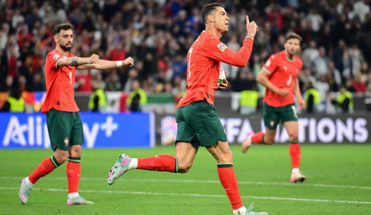 Imagen de El primer gol de Cristiano Ronaldo en una final con Portugal