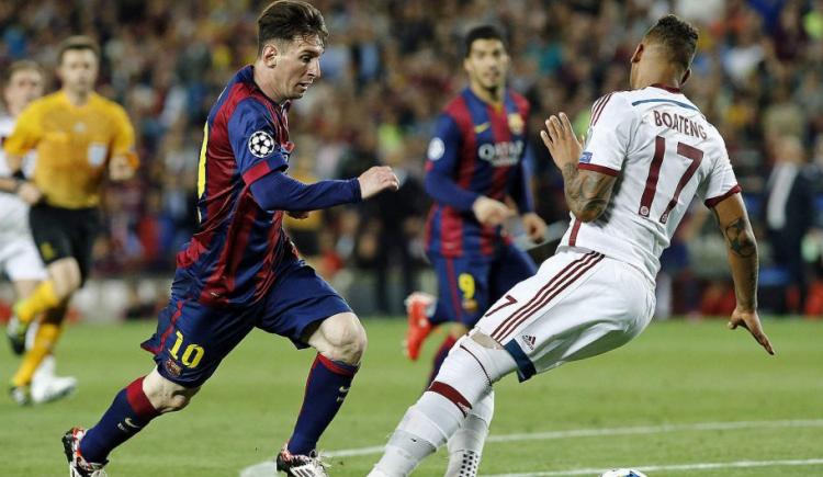 Imagen de Boateng, víctima de Messi y de todas las burlas