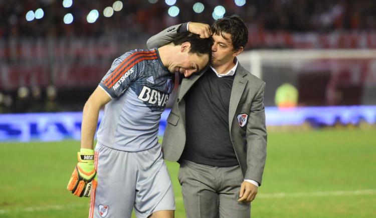 Imagen de Marcelo Barovero, a fondo: la banca a Armani y la vuelta de Gallardo a River