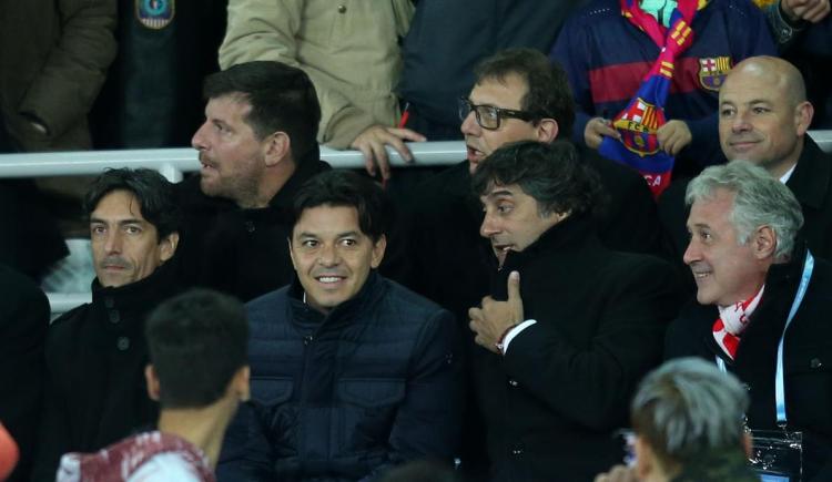 Imagen de Gallardo presenció la victoria del Barcelona