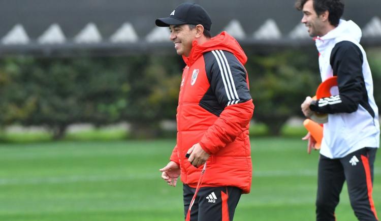 Imagen de La buena noticia que recibió Gallardo en River Camp durante la práctica