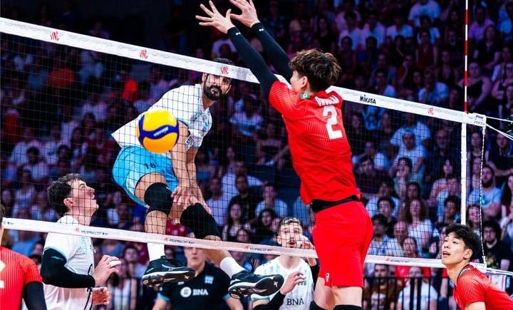 Imagen de Argentina cayó 3-2 ante Japón en la Volleyball Nations League