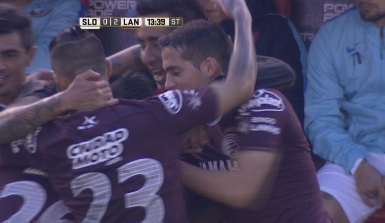 Imagen de VIDEO | Almirón hizo el 2 a 0 y Lanús acaricia el título