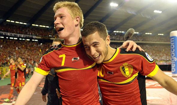 Imagen de Hazard y De Bruyne, listos para enfrentar a Irlanda