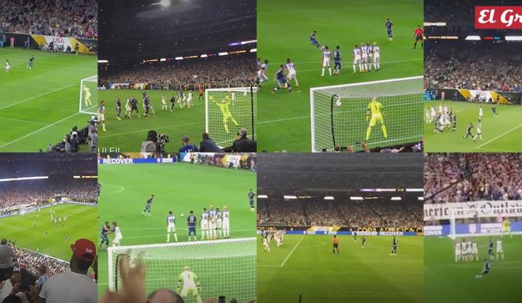 Imagen de El gol de Messi lo filmó todo el estadio