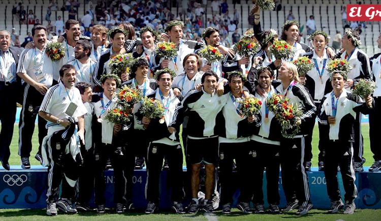 Imagen de 2004. Oro en fútbol. La primera vez.