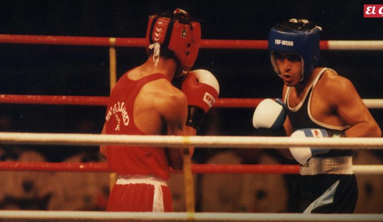 Imagen de 1996. PABLO CHACÓN BRONCE EN BOXEO