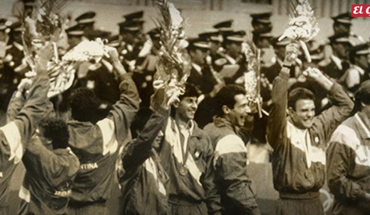 Imagen de 1988. ARGENTINA BRONCE EN VOLEY