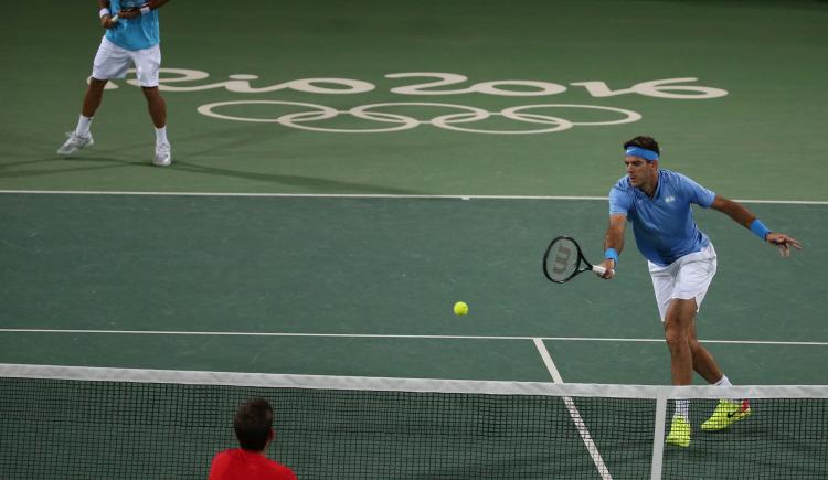 Imagen de Del Potro y Machi González no pudieron con la dupla española de dobles