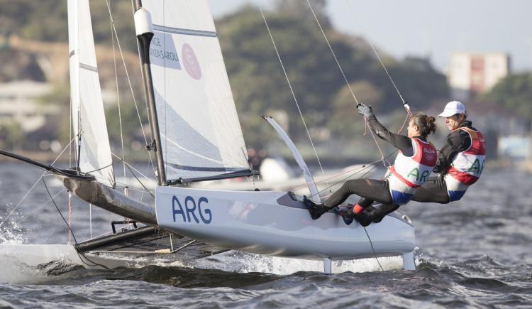 Imagen de Yachting: la dupla Carranza - Lange quedó segunda en las generales de clase Nacra