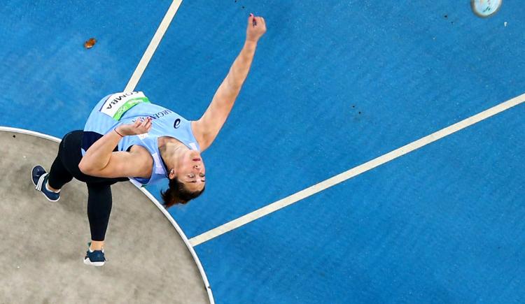 Imagen de Rocío Comba quedó muy lejos de la final de lanzamiento de disco