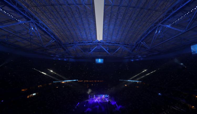 Imagen de Se estrena el techo del estadio Arthur Ashe