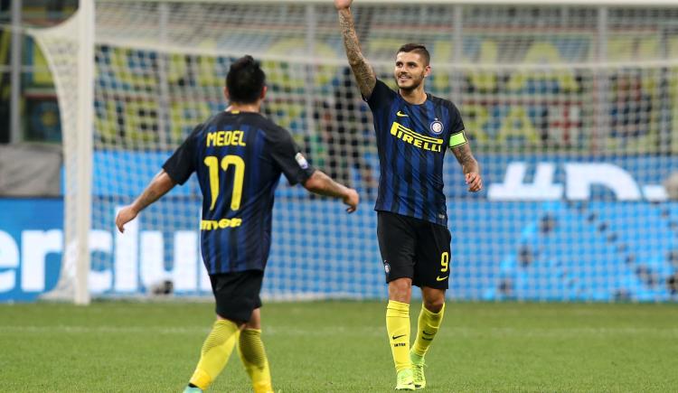 Imagen de Icardi marcó dos goles en la victoria del Inter