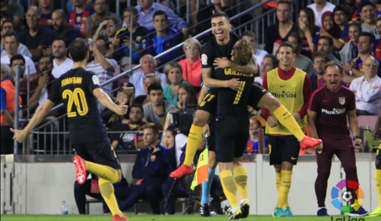 Imagen de Ángel Correa selló el empate en el Camp Nou