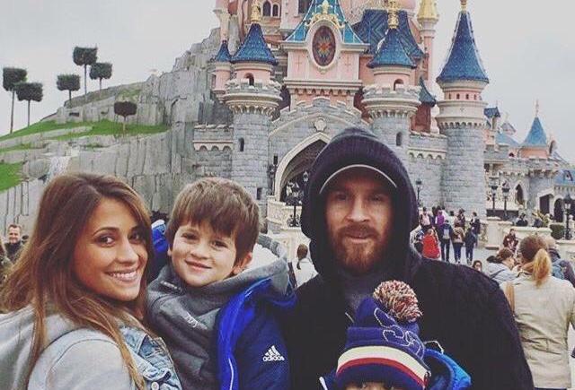 Imagen de Messi, de vacaciones en Disney