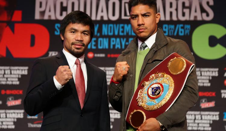 Imagen de Pacquiao, por el título ante Jessie Vargas