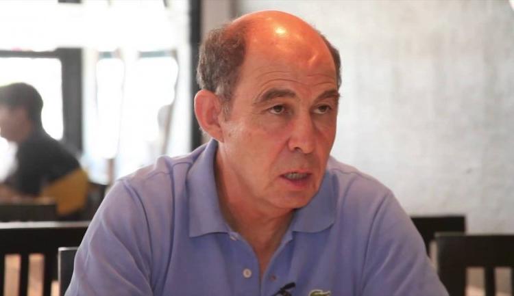 Imagen de Ricardo Bochini en el entrenamiento de Independiente