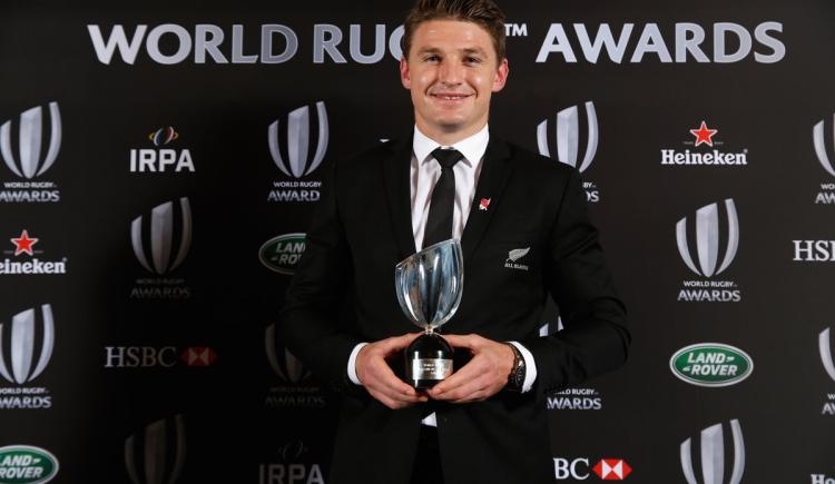 Imagen de Beauden Barrett, mejor jugador del año