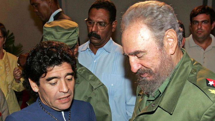 Imagen de Fidel y Diego, dos revolucionarios