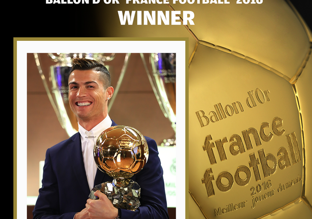 Imagen de Cristiano Ronaldo ganó el Balón de Oro 2016