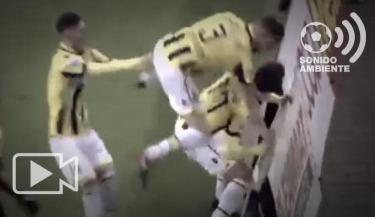 Imagen de Hizo el gol y descargó la bronca contra un cartel