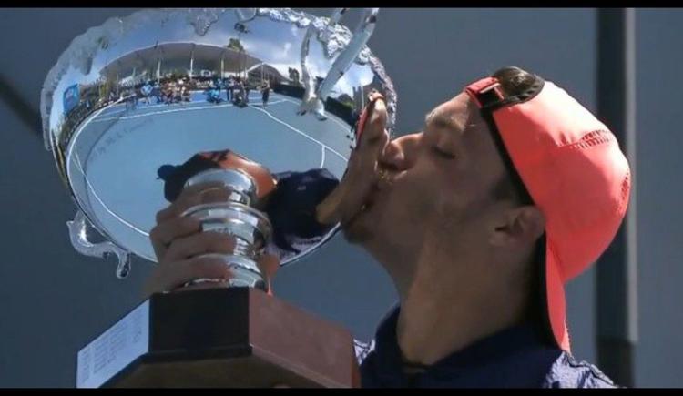 Imagen de Gustavo Fernández, campeón del Australian Open