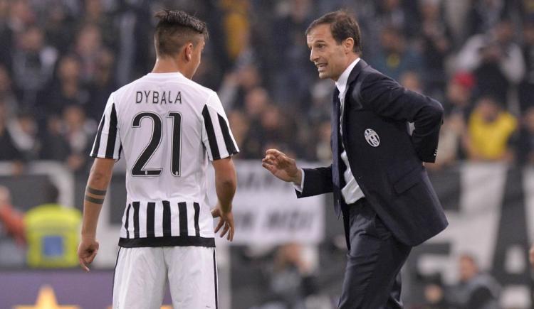 Imagen de La reacción de Dybala al ser reemplazado y la respuesta de Allegri