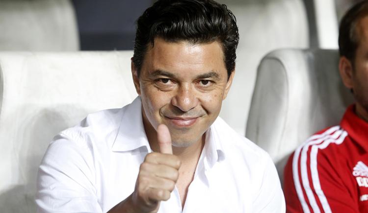 Imagen de Marcelo Gallardo sonríe, River es feliz