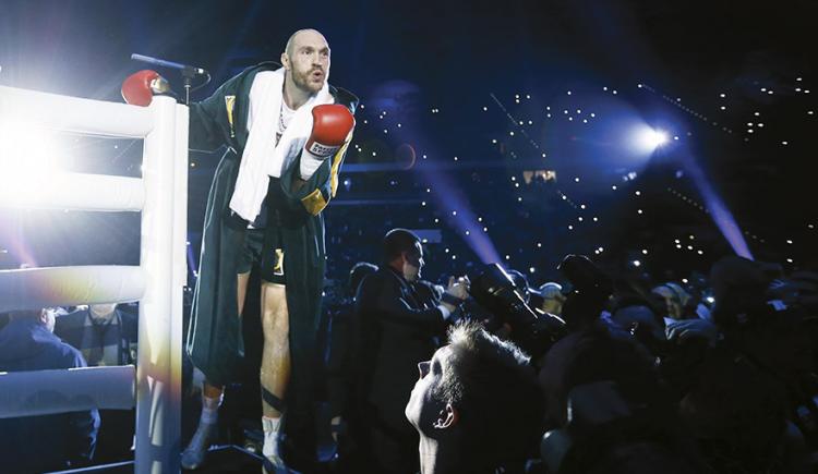Imagen de Tyson Fury, al borde del abismo