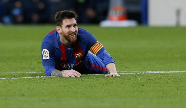 Imagen de Messi, al límite