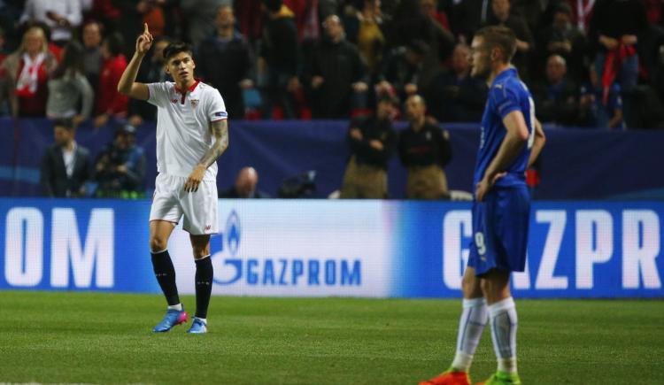 Imagen de Con un gol de Joaquín Correa, Sevilla le ganó al Leicester