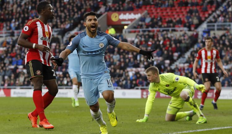 Imagen de Kun Agüero convierte, Manchester City gana