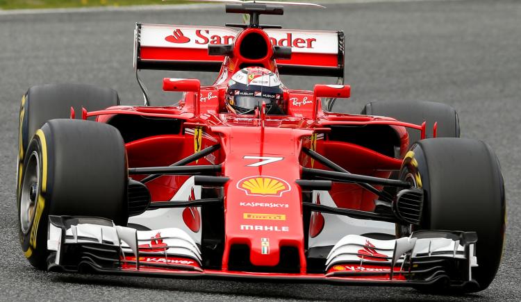 Imagen de Raikkonen, el más rápido en Barcelona