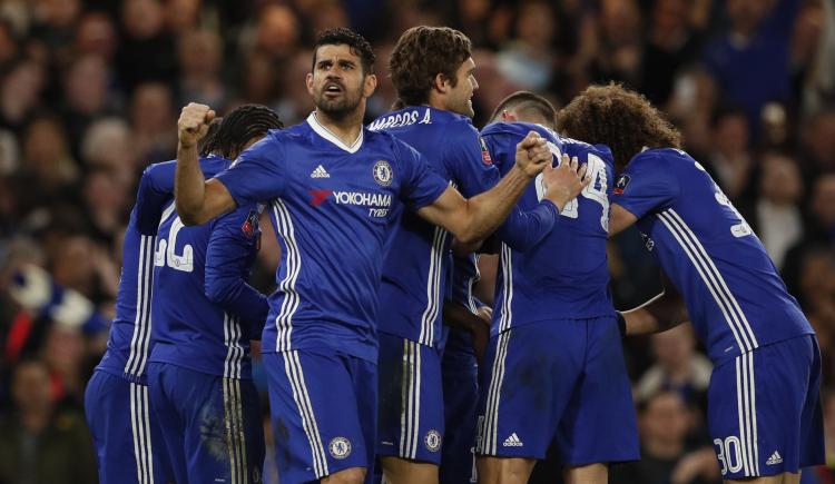 Imagen de Chelsea le ganó al Manchester United y se clasificó a las semifinales de la FA Cup