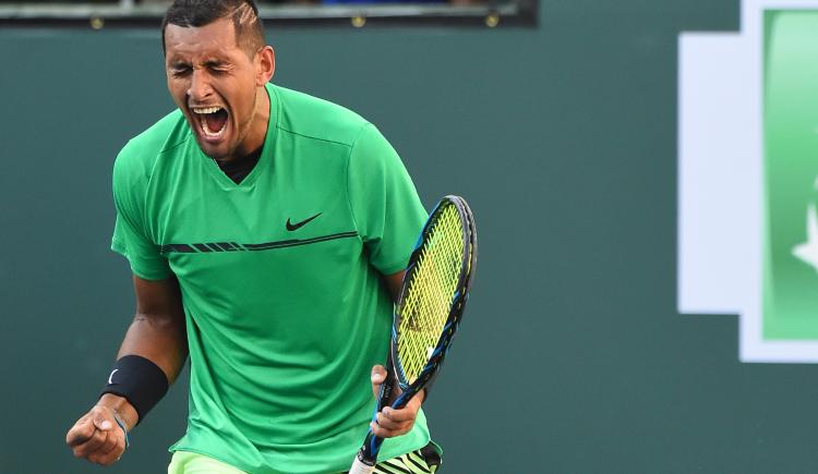 Imagen de Kyrgios abandonó en Indian Wells