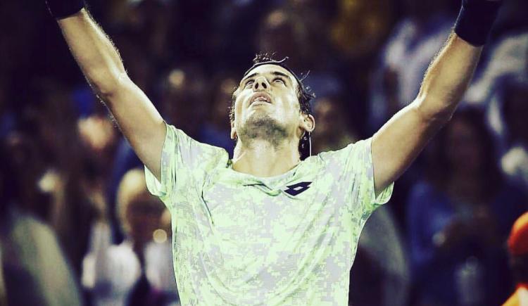 Imagen de La alegría de Pella tras el triunfazo ante Dimitrov