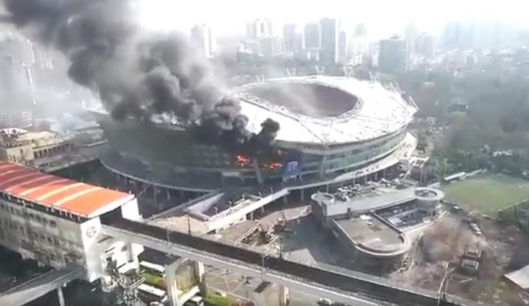 Imagen de Se incendió el estadio del Shanghai Shenhua