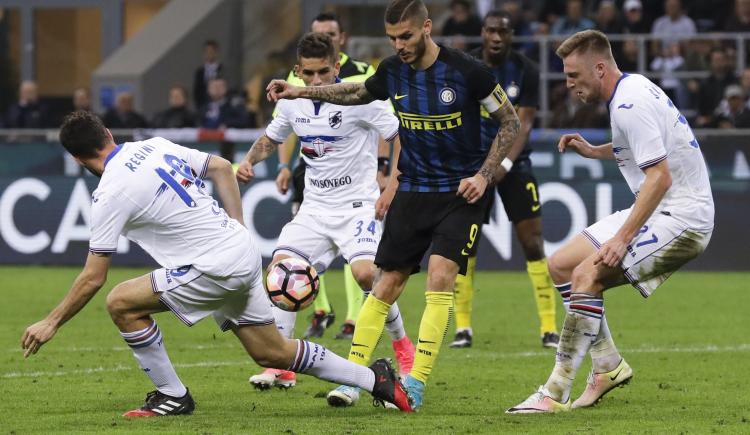 Imagen de Inter cayó ante Sampdoria en el cierre de la fecha en Italia