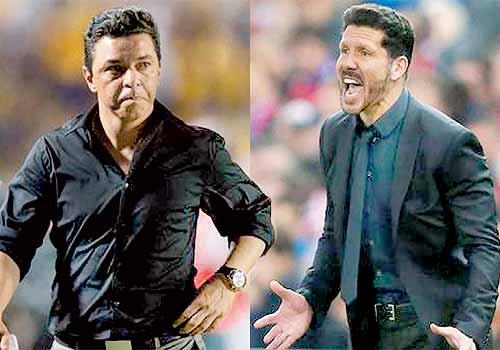 Imagen de Simeone y Gallardo entre los 10 mejores DT del mundo