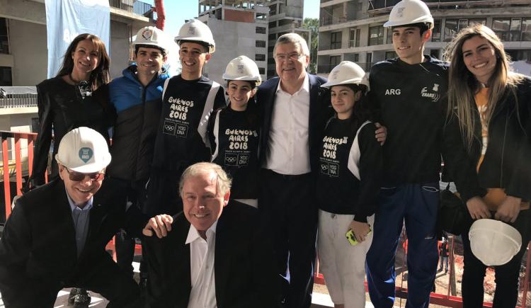 Imagen de Thomas Bach visitó la villa olímpica de los J.J.O.O. de la Juventud de Buenos Aires 2018