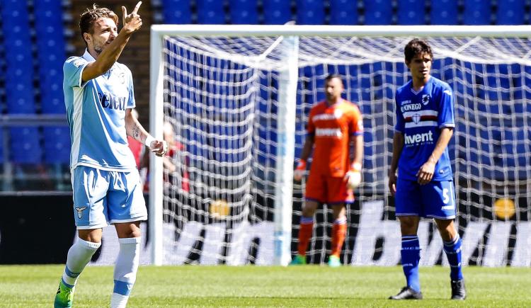 Imagen de Tremenda goleada de Lazio a Sampdoria